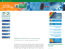 Tablet Screenshot of centraldecompras.ms.gov.br