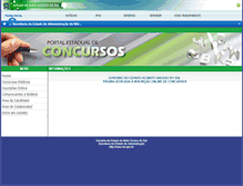Tablet Screenshot of concurso.ms.gov.br