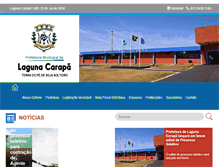 Tablet Screenshot of lagunacarapa.ms.gov.br