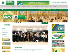Tablet Screenshot of iagro.ms.gov.br