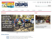 Tablet Screenshot of corumba.ms.gov.br