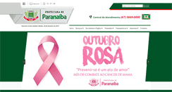 Desktop Screenshot of paranaiba.ms.gov.br
