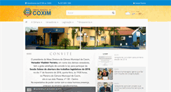 Desktop Screenshot of camaracoxim.ms.gov.br