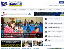 Tablet Screenshot of itaquirai.ms.gov.br