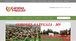 Desktop Screenshot of coronelsapucaia.ms.gov.br