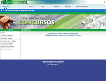 Tablet Screenshot of concursos.ms.gov.br