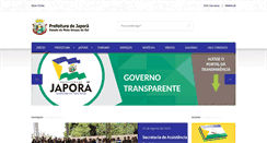 Desktop Screenshot of japora.ms.gov.br