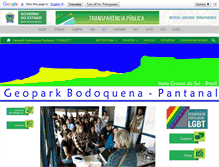 Tablet Screenshot of geoparkbodoquenapantanal.ms.gov.br