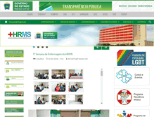 Tablet Screenshot of hospitalregional.ms.gov.br