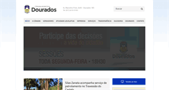 Desktop Screenshot of camaradourados.ms.gov.br