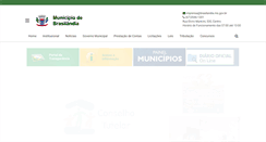 Desktop Screenshot of brasilandia.ms.gov.br