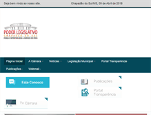 Tablet Screenshot of camarachapadaodosul.ms.gov.br