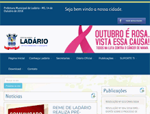 Tablet Screenshot of ladario.ms.gov.br
