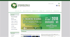 Desktop Screenshot of defensoria.ms.gov.br