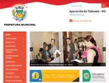 Tablet Screenshot of aparecidadotaboado.ms.gov.br