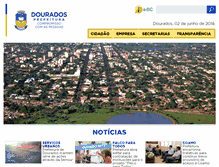 Tablet Screenshot of dourados.ms.gov.br